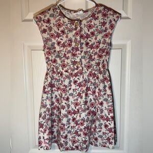 GAP Girls Linen Floral Sleeveless Dress – Pink & Cream, Size‎ 8